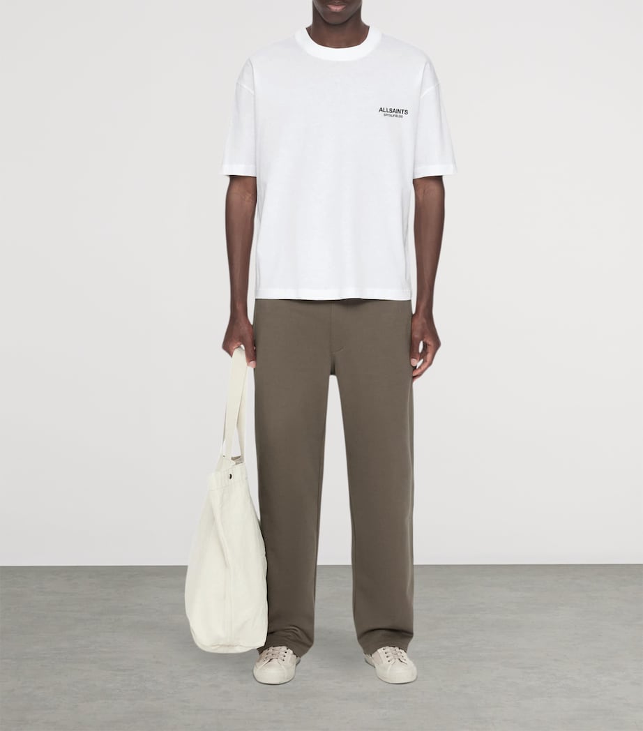 AllSaints Mens Organic Cotton Shadow T-Shirt Optic White Image 2