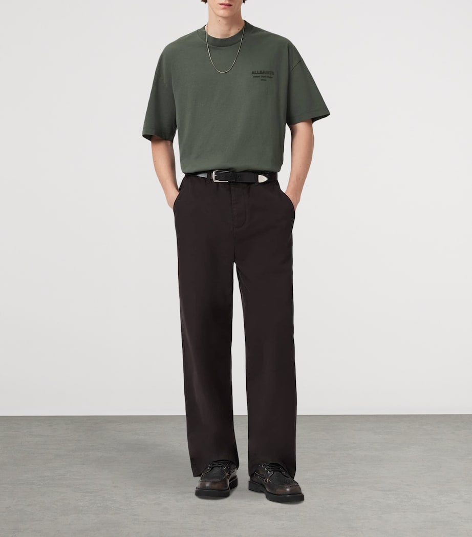 Organic Cotton Xander T-Shirt GARNET GREEN Image 3