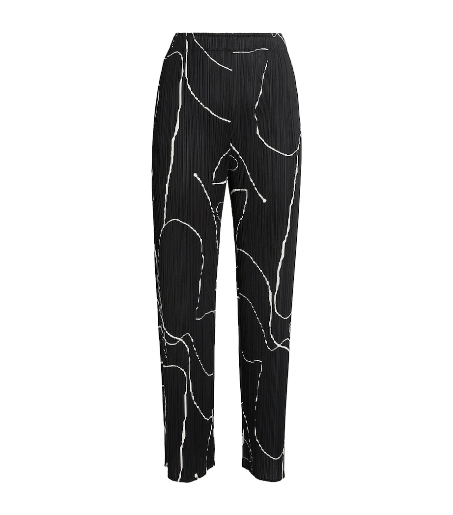 Printed Pause Trousers BLACK Image 1