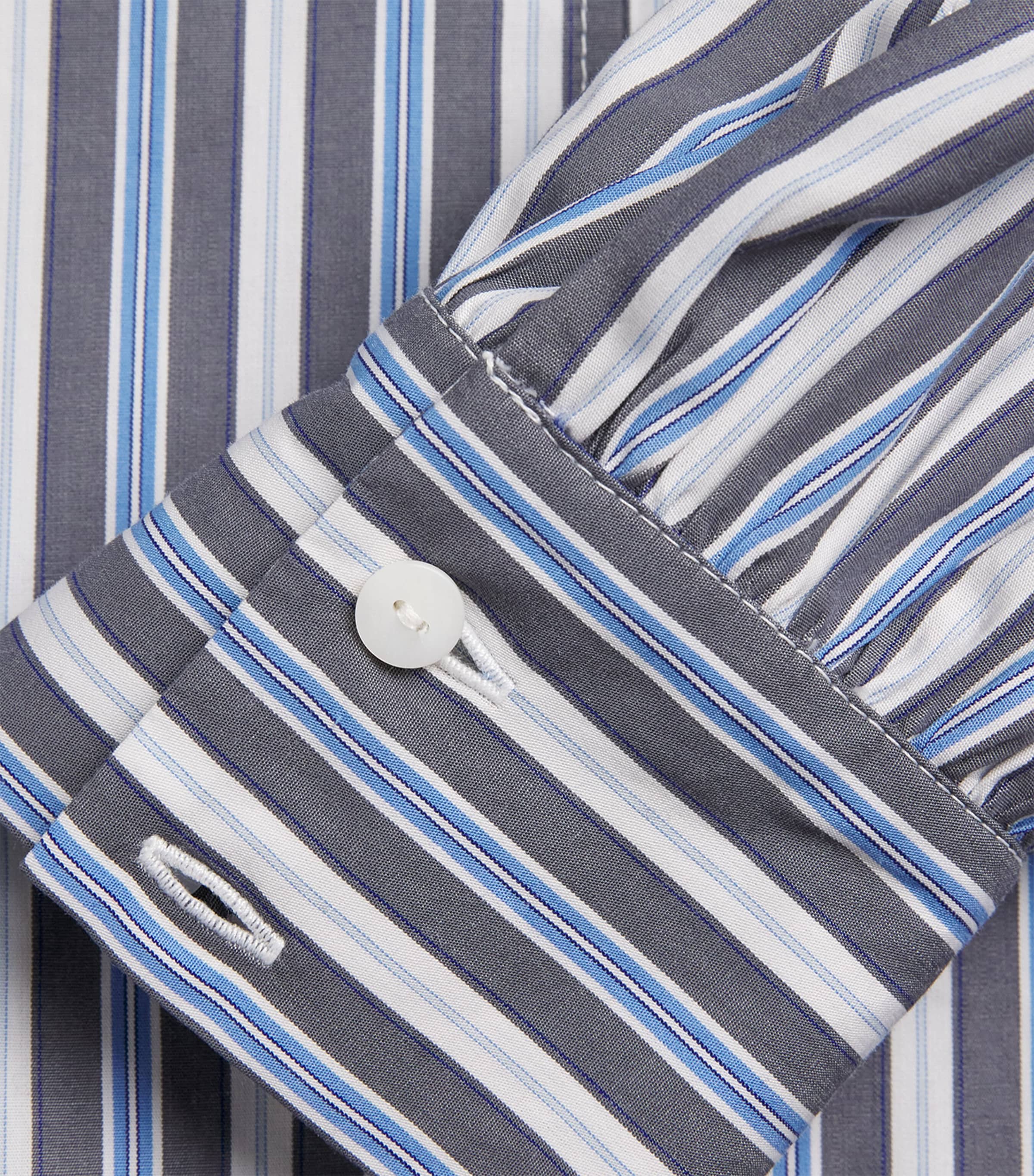 Stripe Victorian-Collar Blouse MULTICOLORED Image 5