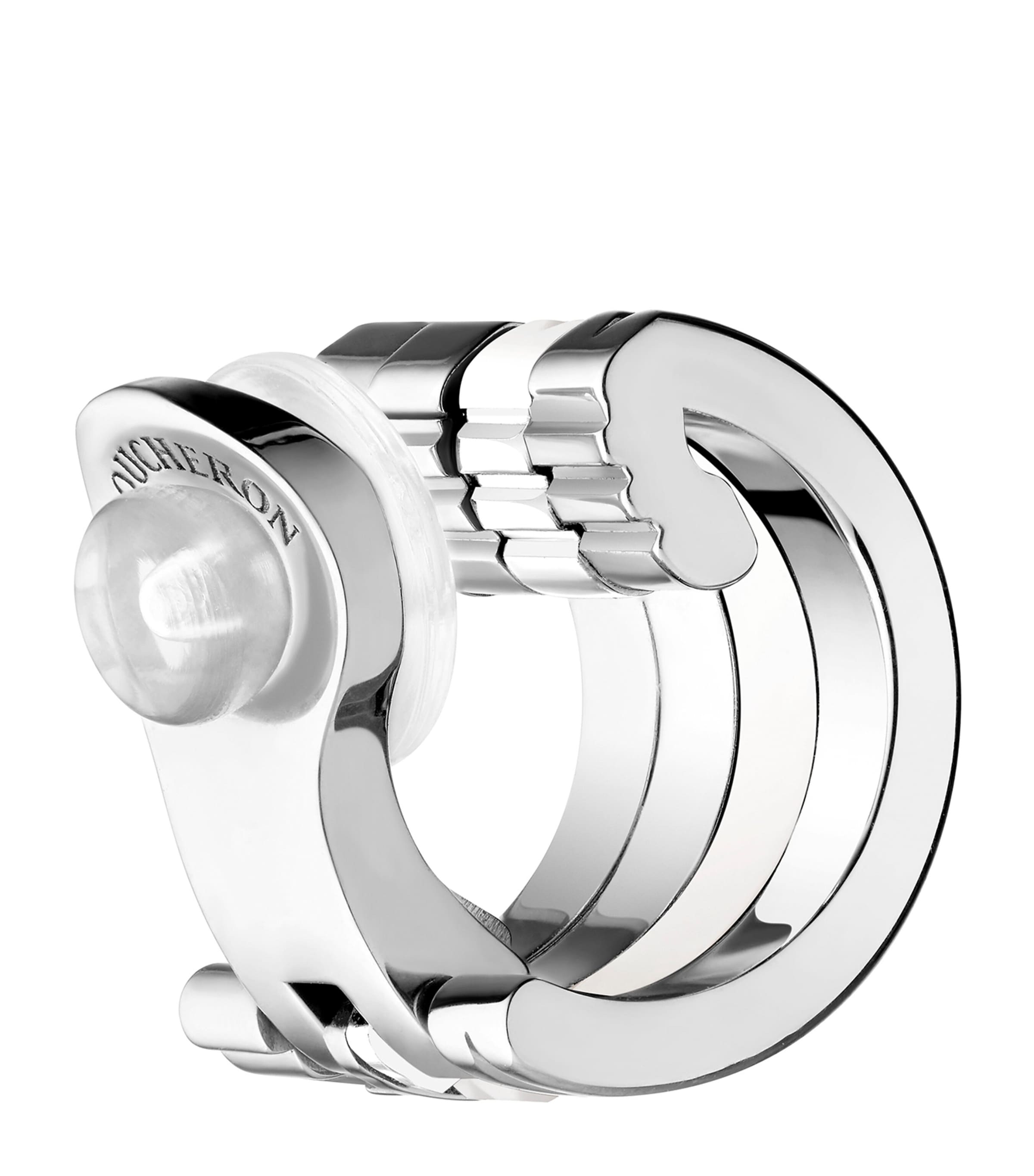 White Gold and Diamond Quatre Double White Edition Single Clip Earring WHITE GOLD Image 3