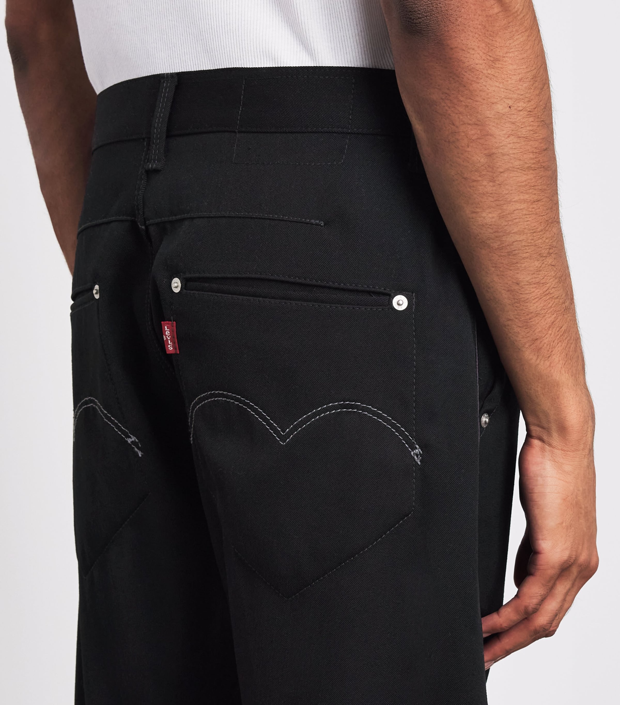 Junya Watanabe MAN Mens Wool Trousers Black Image 3