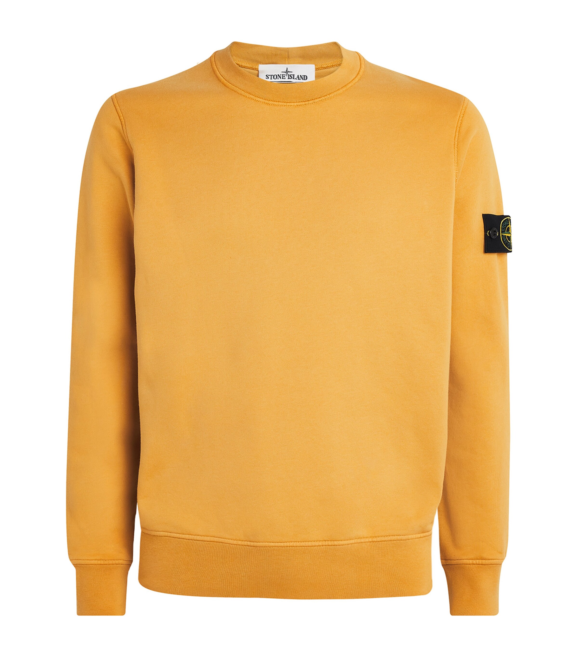 Stone Island Yellow Cotton Compass Logo Sweatshirt | Harrods US