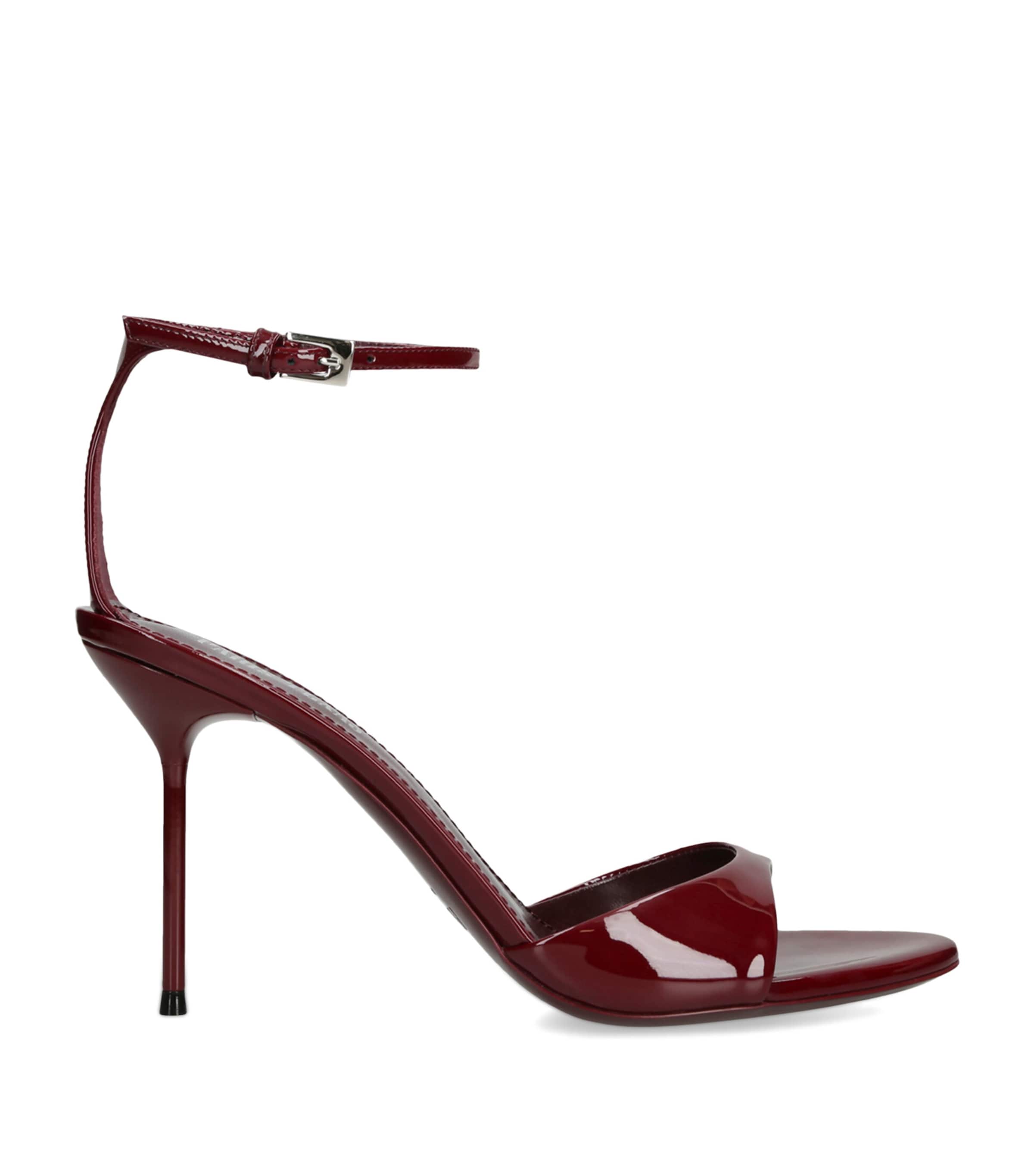 Paris Texas Patent Leather Lidia Sandals 90 In Burgundy