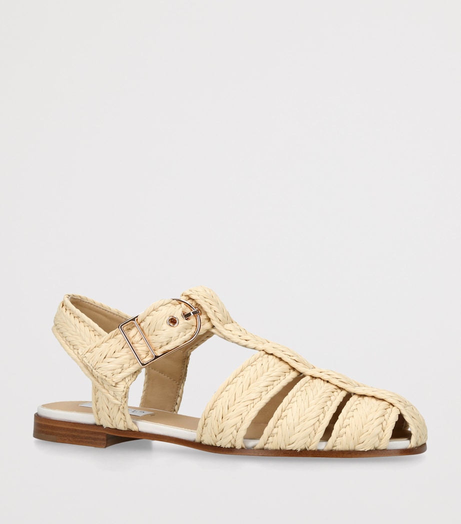 Gabriela Hearst Raffia Lynn Sandals Cream Image 3