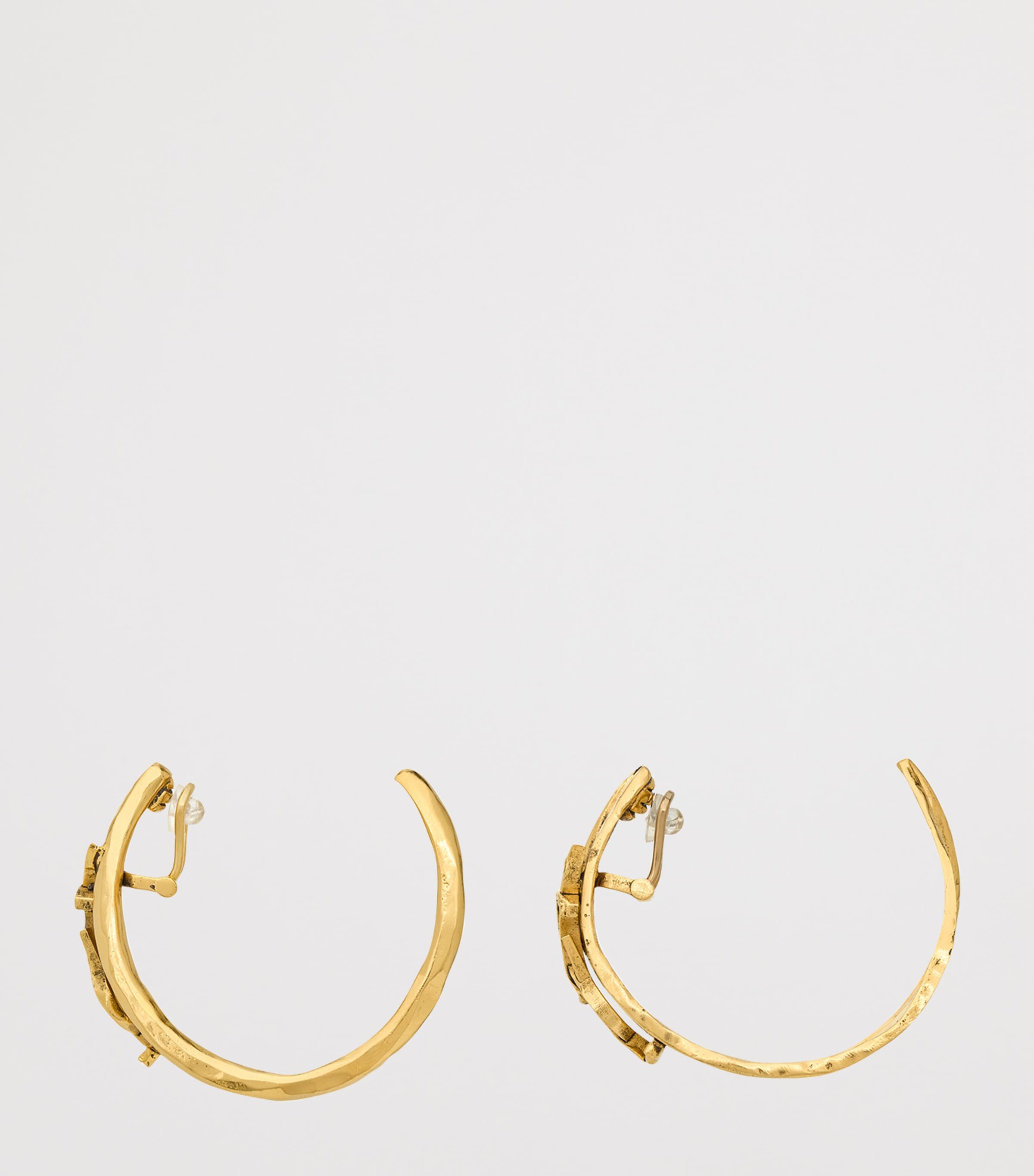 Textured Cassandre Hoop Earrings 7005 Image 3