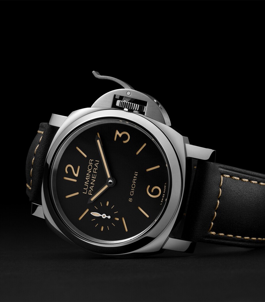 Panerai Stainless Steel Luminor 8 Giorni Watch 44mm Black Image 3