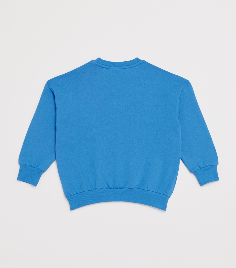 Organic Cotton Panther Panel Sweatshirt (9-11 Years) 60BLUE Image 2