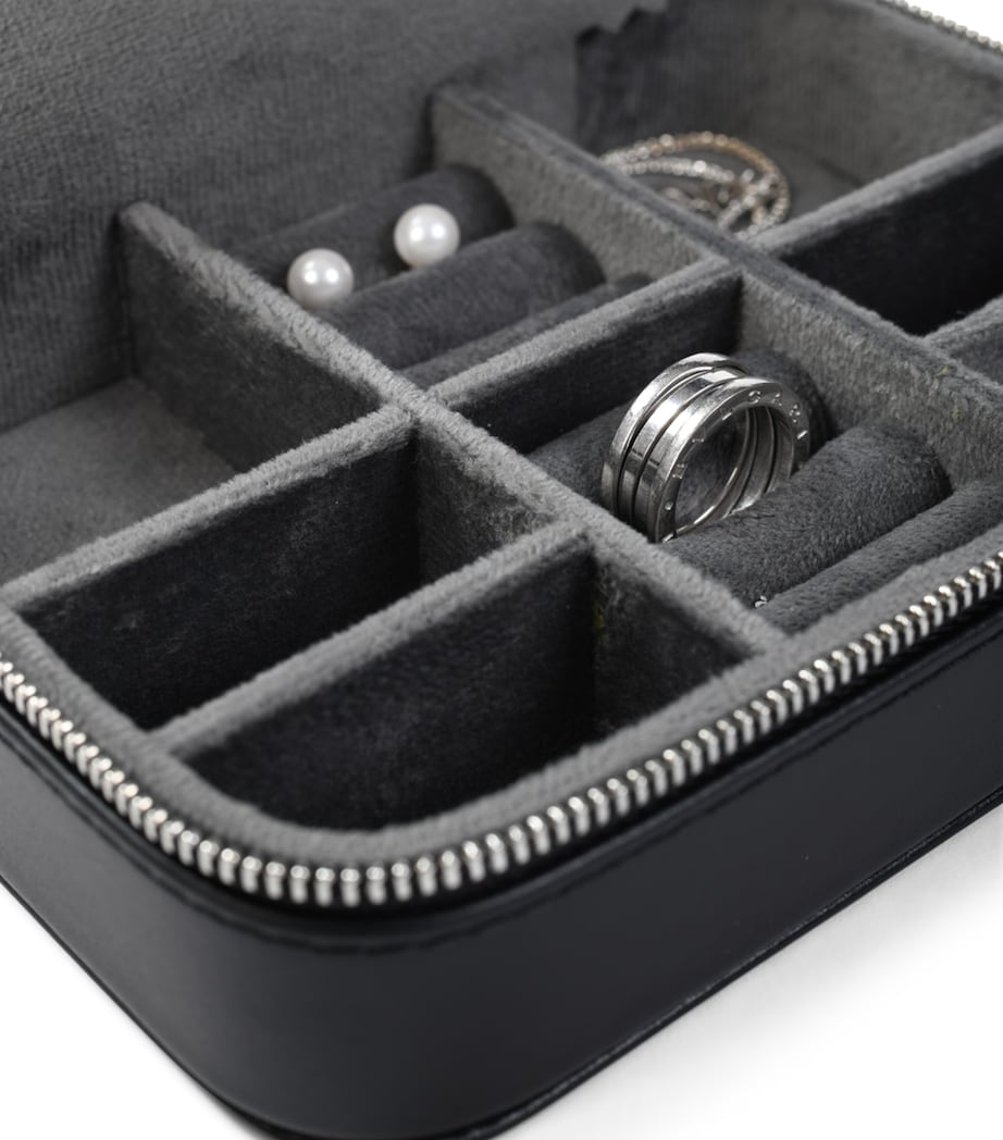 Buben & Zorweg Leather Roma Jewellery Case Black Image 3