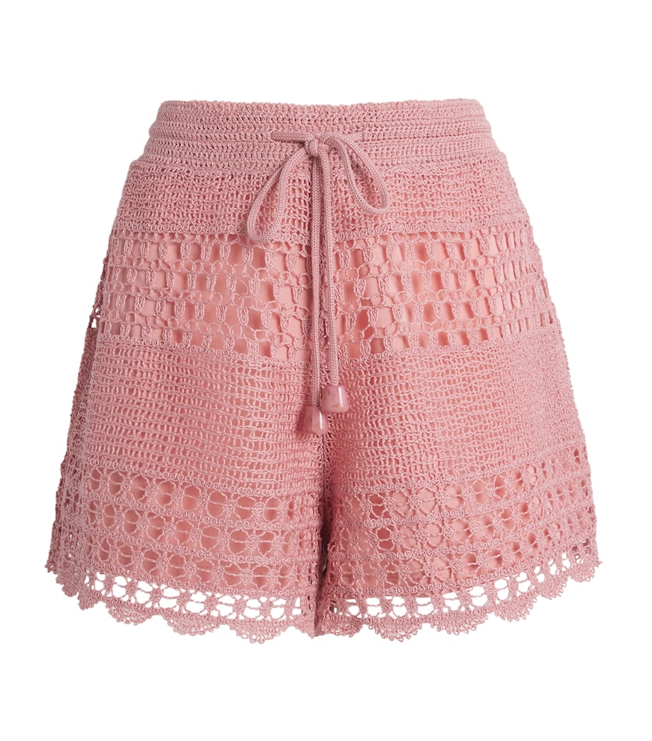 Cotton Crochet Wanderlust Shorts DUSTY PINKDPI Image 1