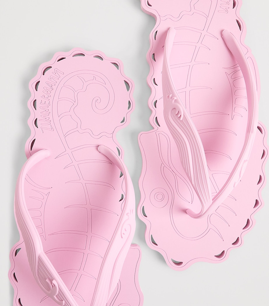 Zimmermann Seafoam Flip Flops Bubble Gum Image 5