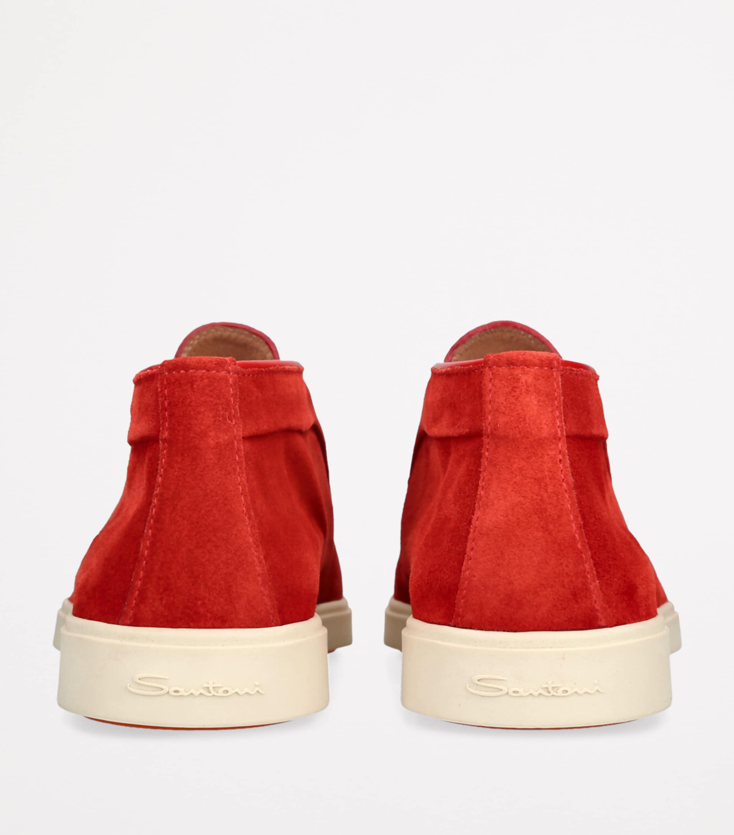Suede Andvari Ankle Boots RED Image 2