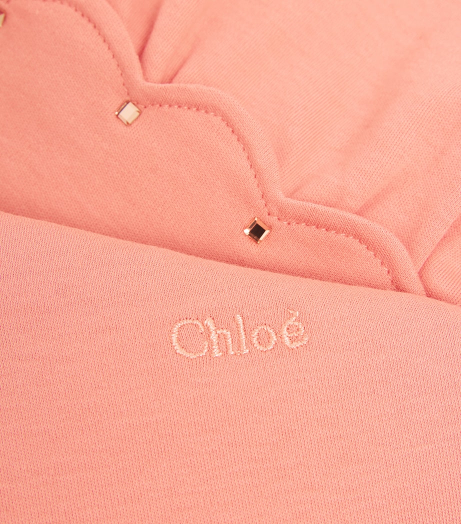 Cotton Scallop-Trim Dress (6-18 Months) 48D RASBERRY Image 3