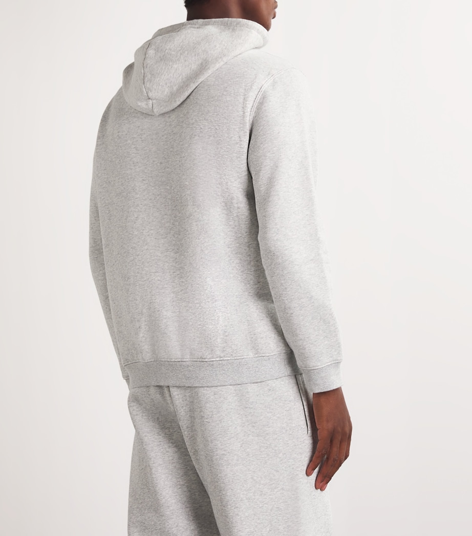 Fleece Lounge Classic Hoodie LIGHT HEATHER GREY Image 4