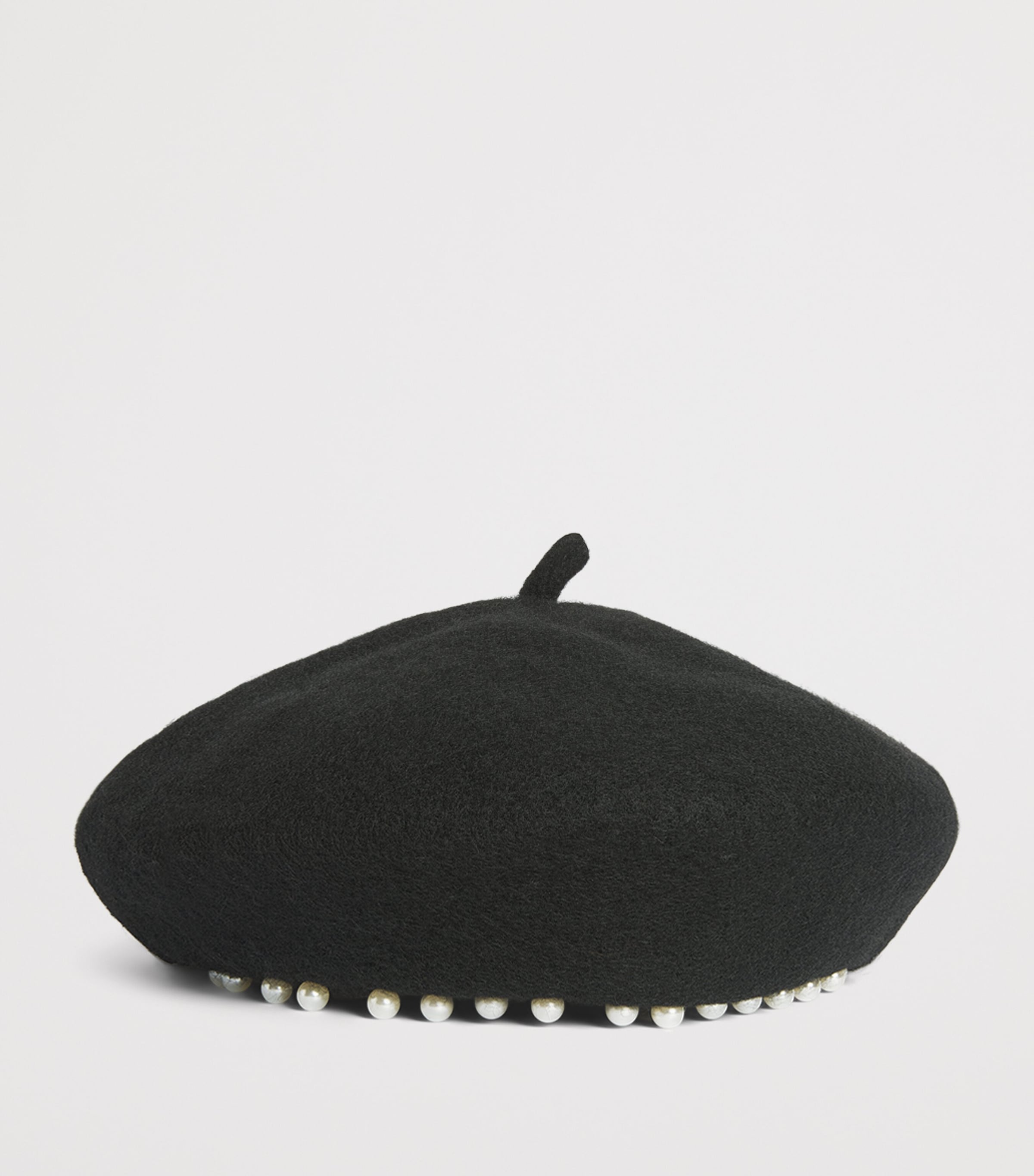 Monnalisa Felt Appliqué Beret Nero Image 2