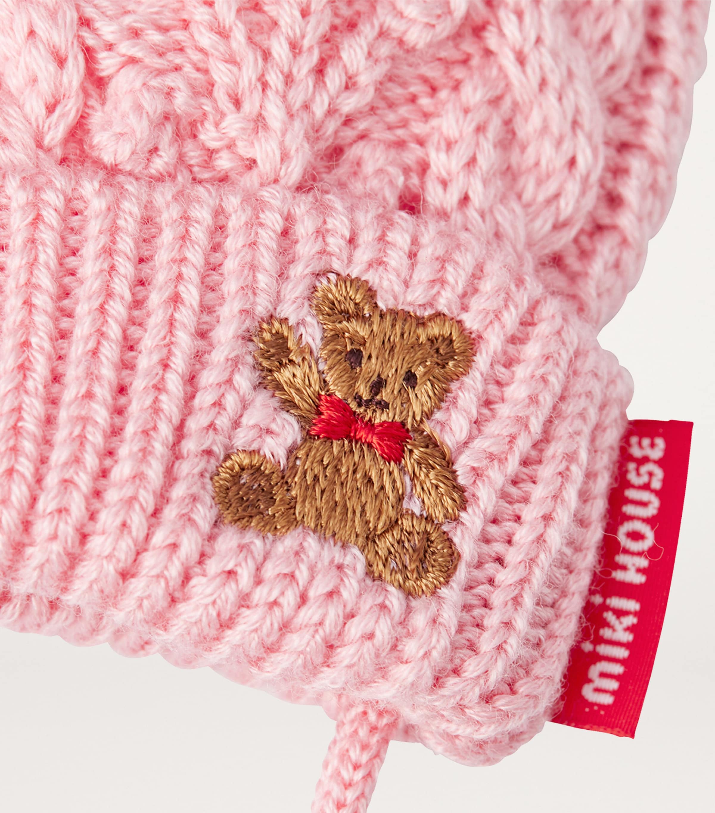 Embroidered Cable-Knit Mittens 8 Image 3