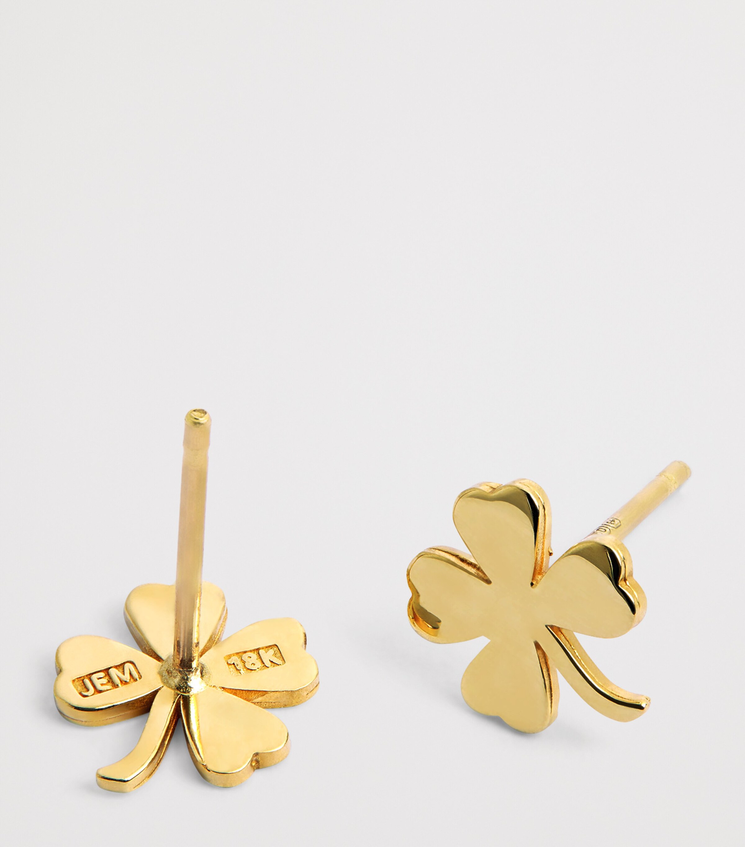 Jennifer Meyer Yellow Gold Clover Stud Earrings Yellow Gold Image 5