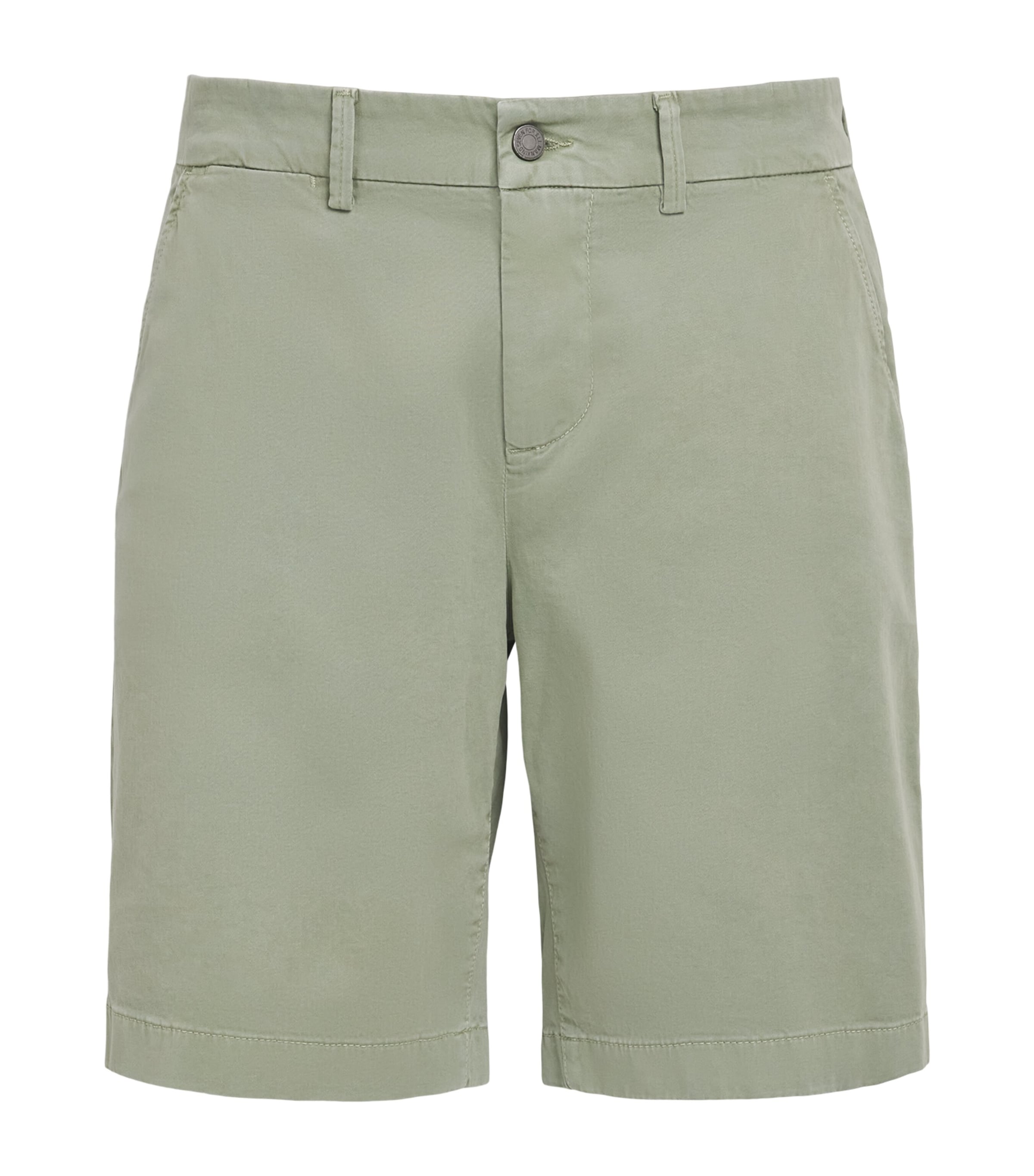 7 For All Mankind Mens Luxe Performance Chino Shorts Green Image 1