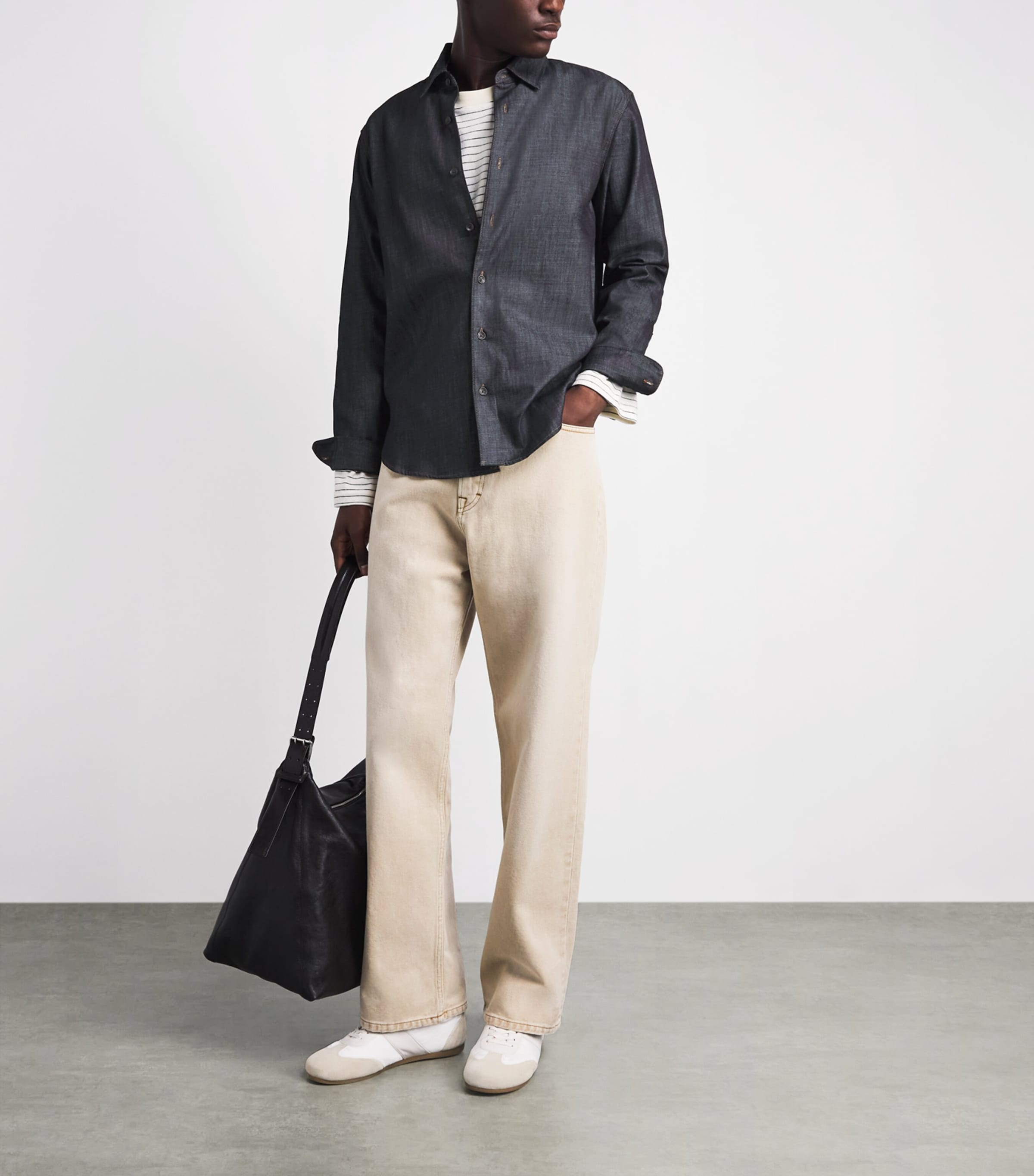 Rag & Bone Mens Denim Shirt Rbraw Image 2