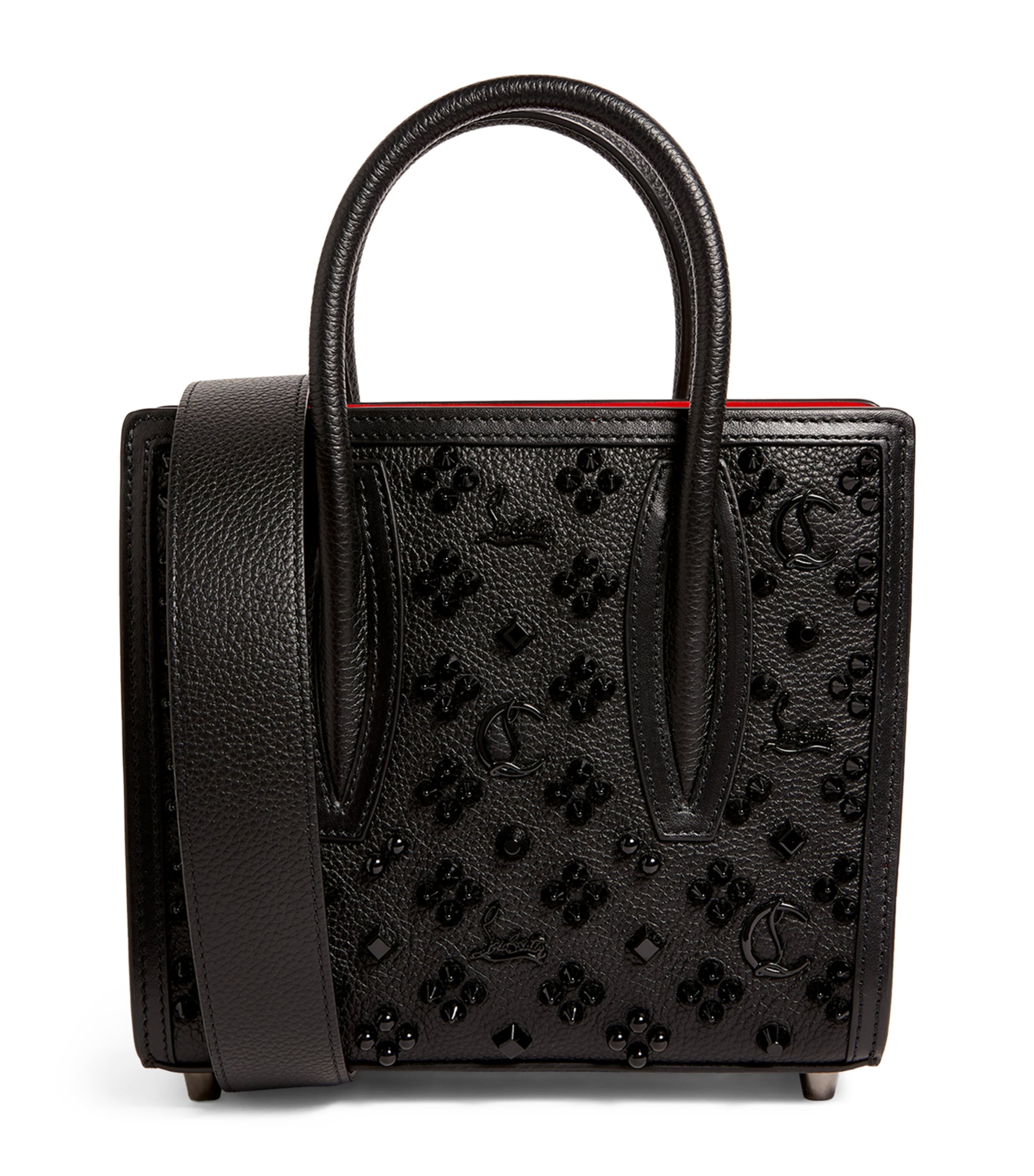 Christian Louboutin Paloma Mini In Leather With Loubinthesky Spikes In Black