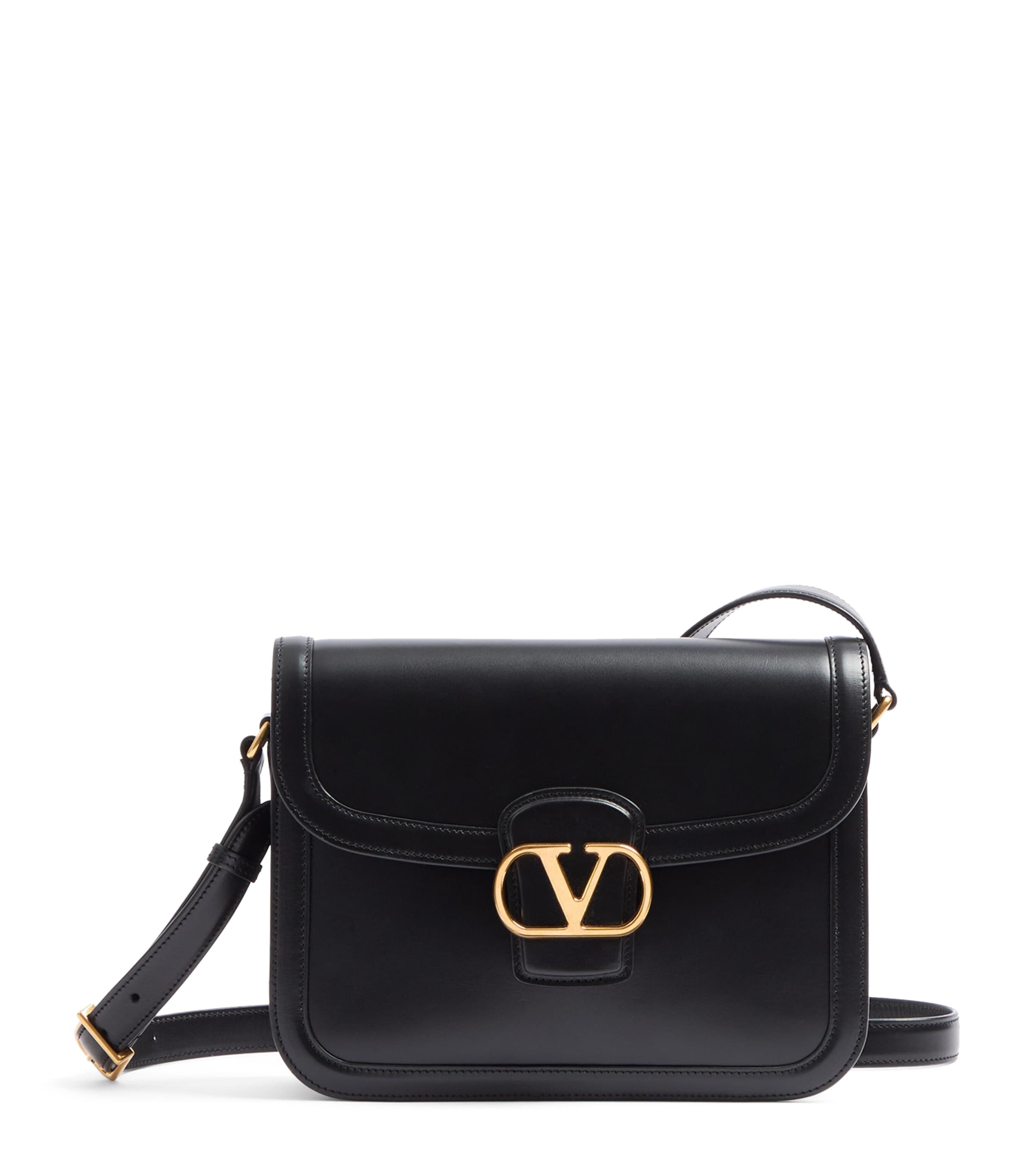 Valentino Garavani Garavani 9to5 Smooth Calfskin Shoulder Bag Woman Black Uni In Black