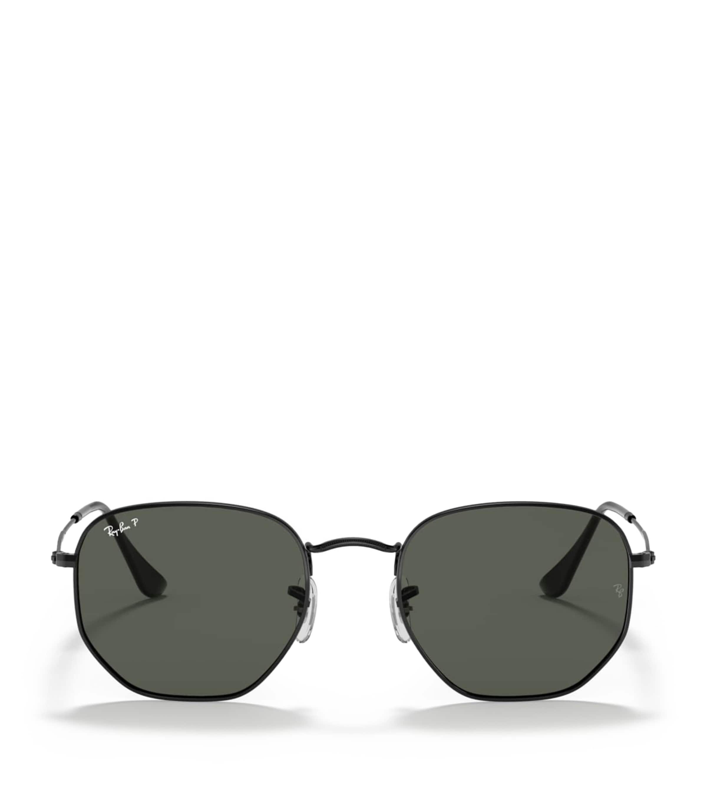 Ray-Ban Metal Hexagonal Irregular Sunglasses Black Image 1