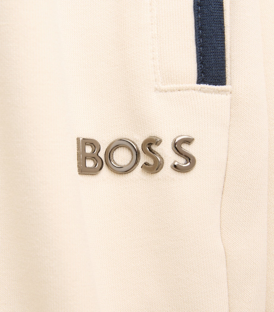 BOSS Mens Sense Sweatshorts Open White Image 6
