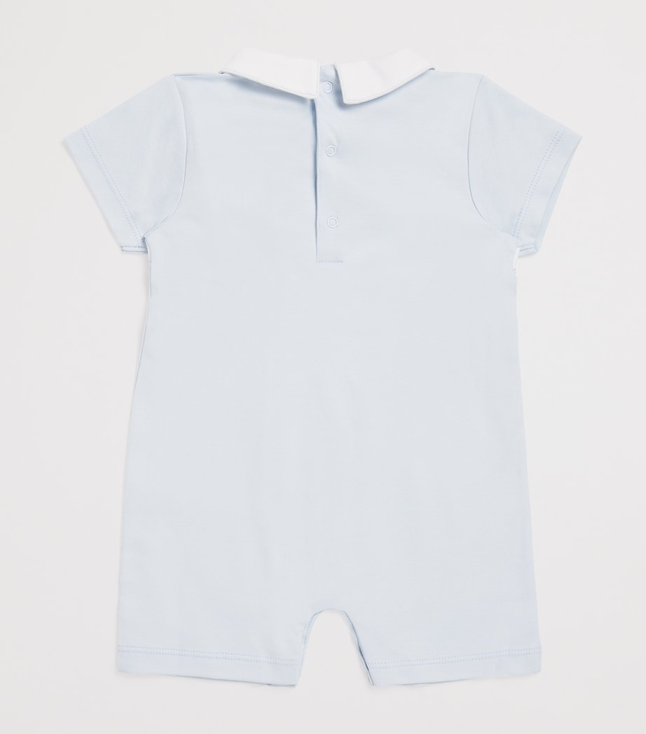 Pima Cotton Springtime Bunny Playsuit (0-18 Months) K480LIGHT BLUE Image 2