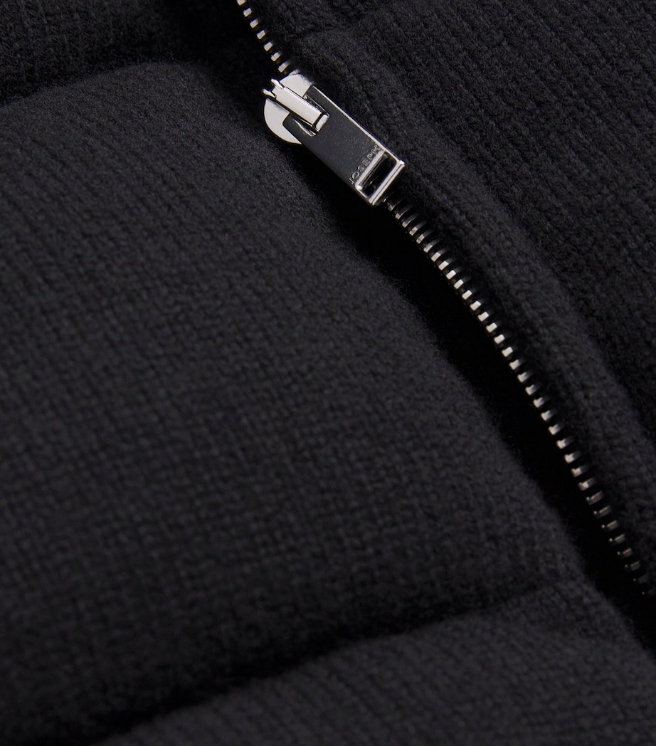 Merino Wool Down Puffer Gilet BLACK Image 5