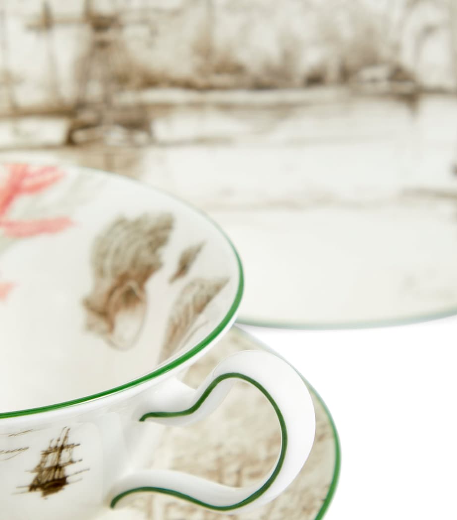 Voyage of the Beagle Tahiti Plate, Teacup and Saucer Set MULTI Image 7