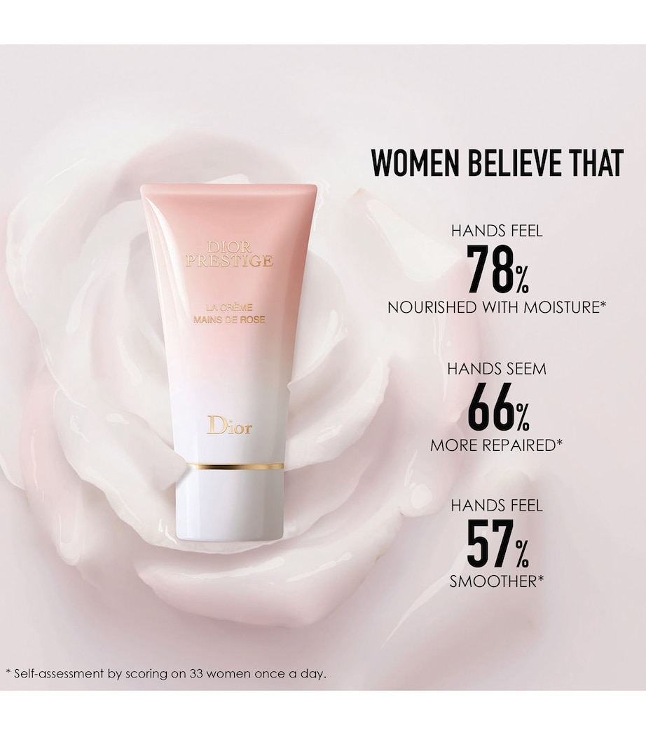 Dior Prestige La Crème Mains de Rose Hand Cream (50ml) NO COLOUR Image 3