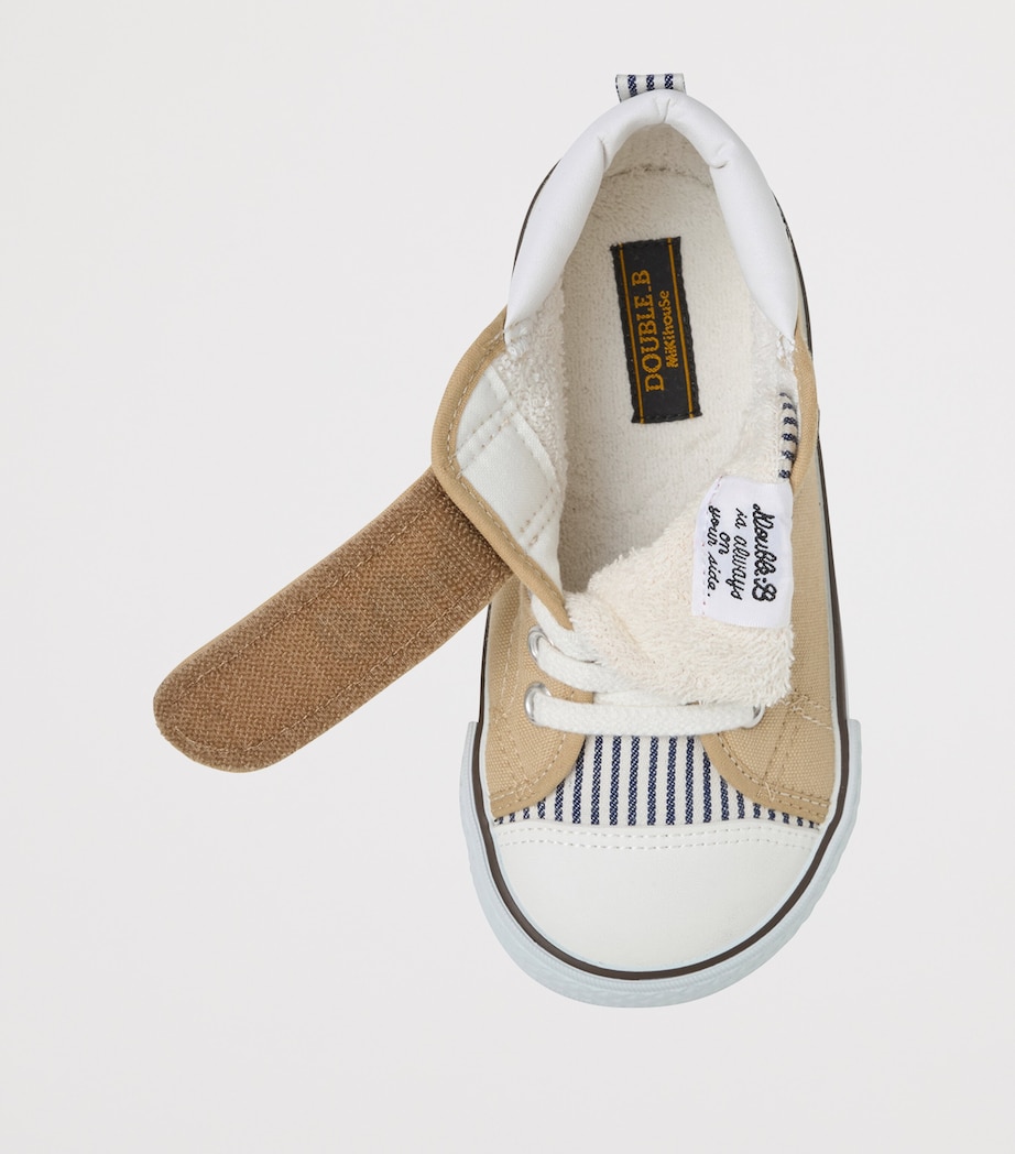 Miki House Cotton Canvas Velcro Sneakers Image 4