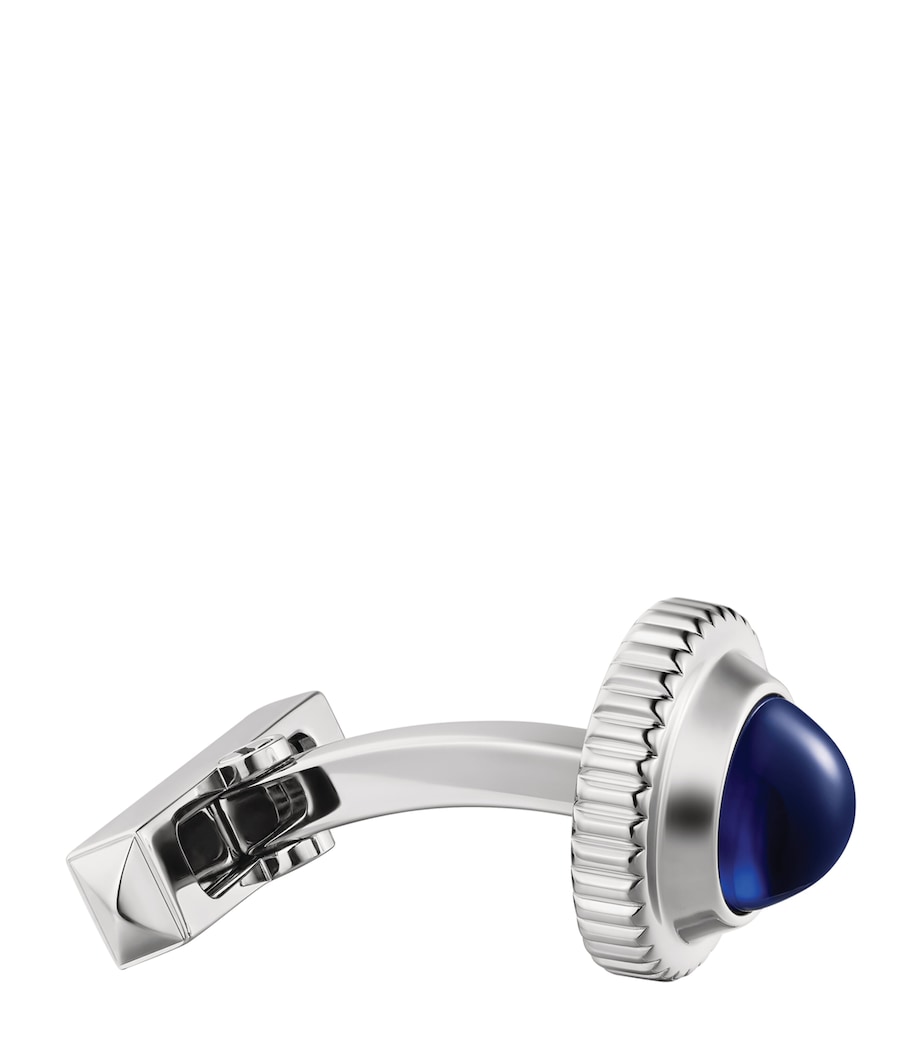 Palladium-Plated Pasha de Cartier Cufflinks STEEL Image 2