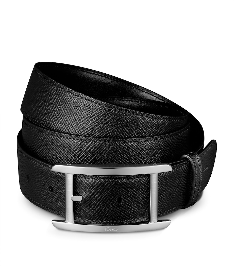 Cartier Leather Reversible Tank de Cartier Belt Black Image 1