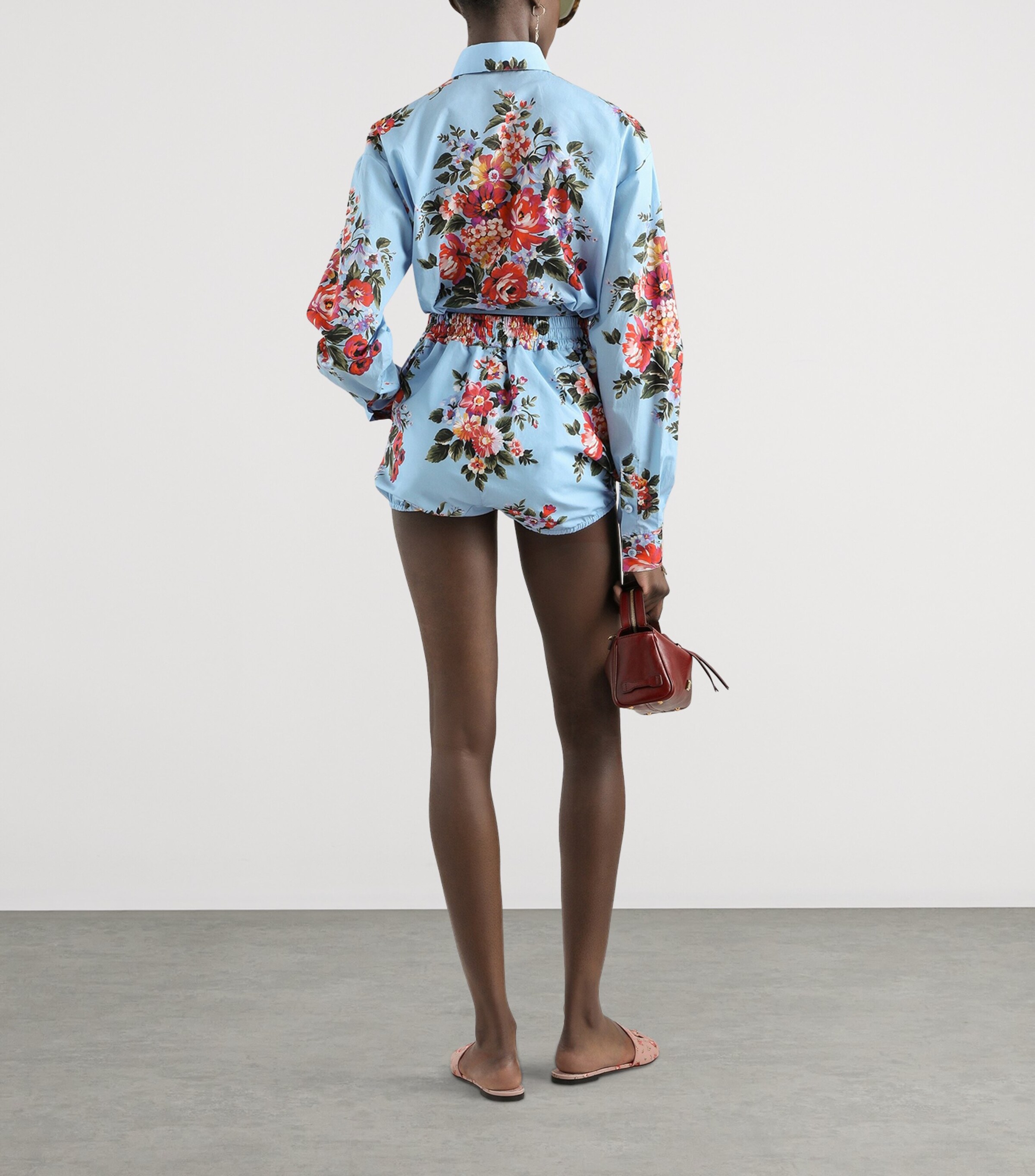 Dolce&Gabbana Womens Cotton Floral Print Shirt Mazz Image 3