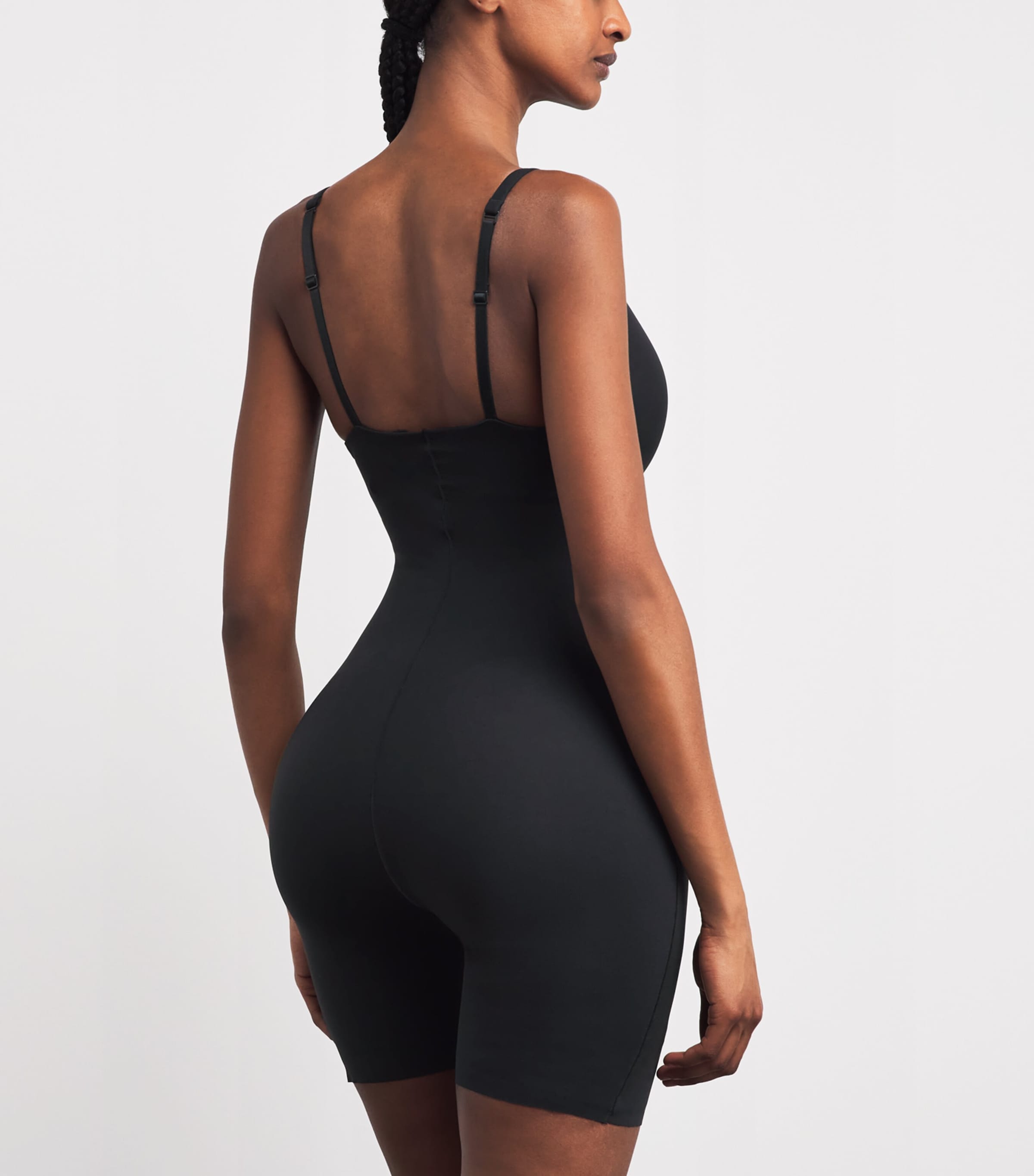 Skims Black Ultimate Padded Mid-Thigh Bodysuit | Harrods US