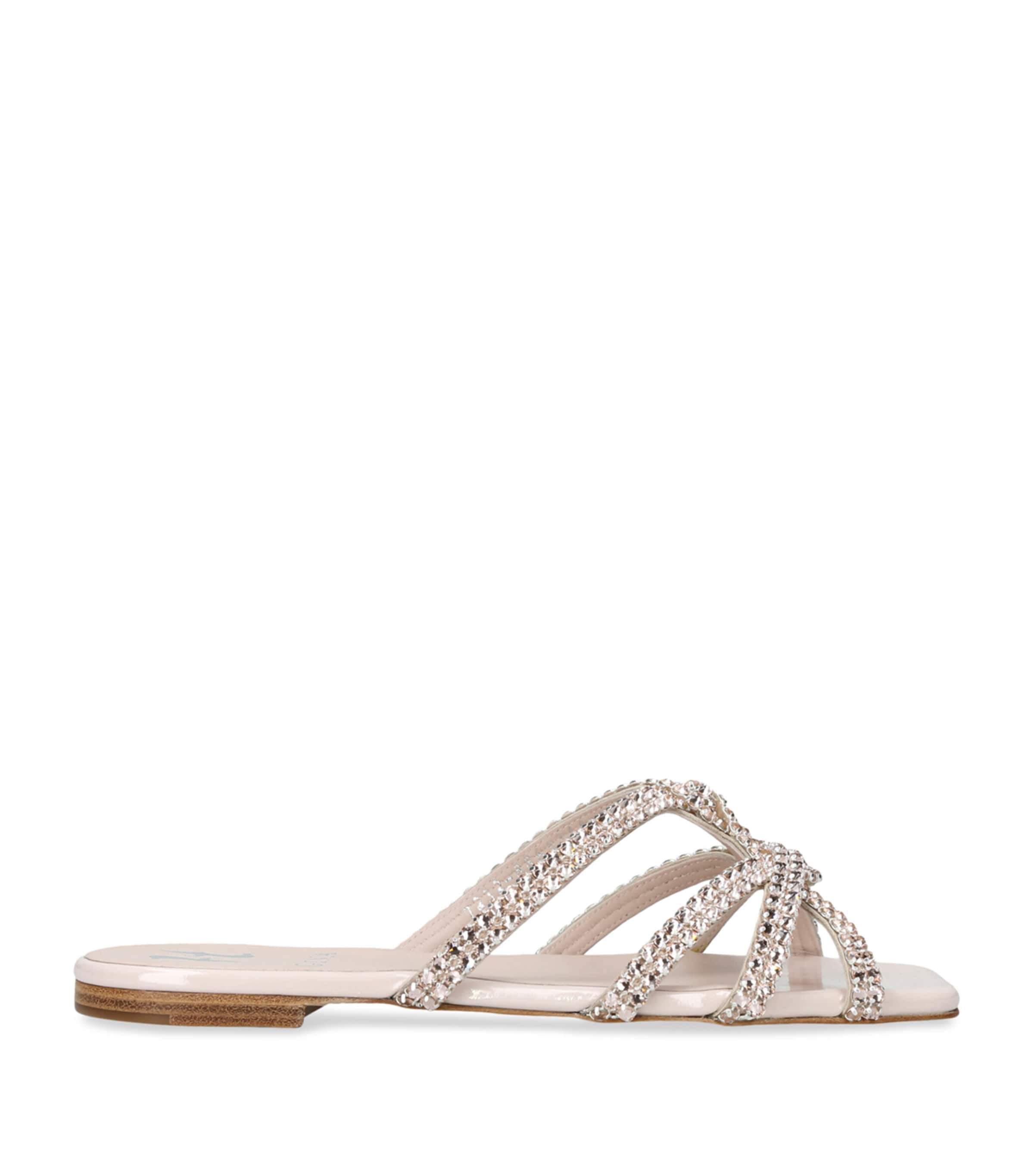 Gina Crystal-embellished Paris Flats In Pink