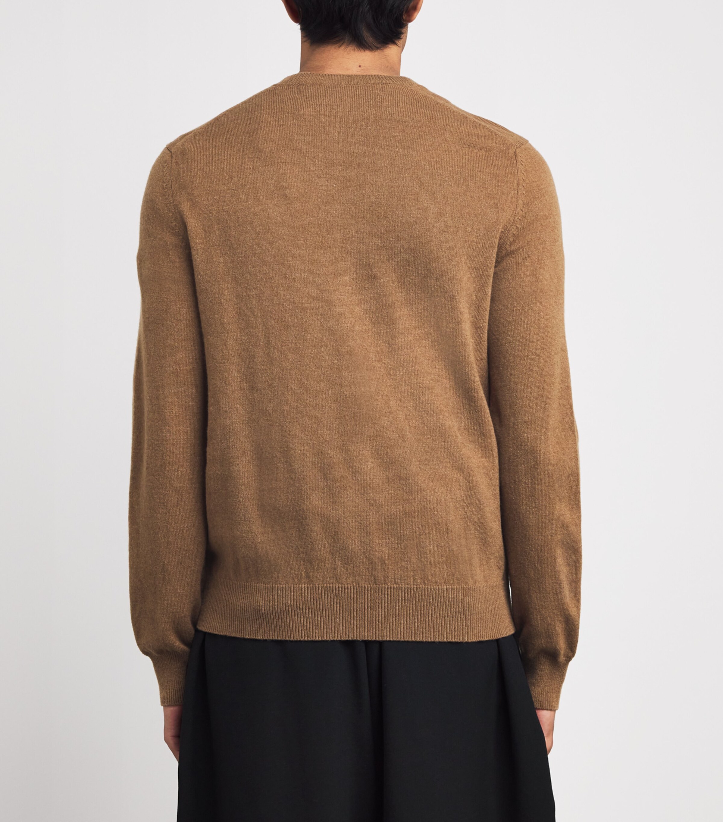 Comme Des Garçons Play Mens Wool Mini Heart Cardigan Brown Image 4