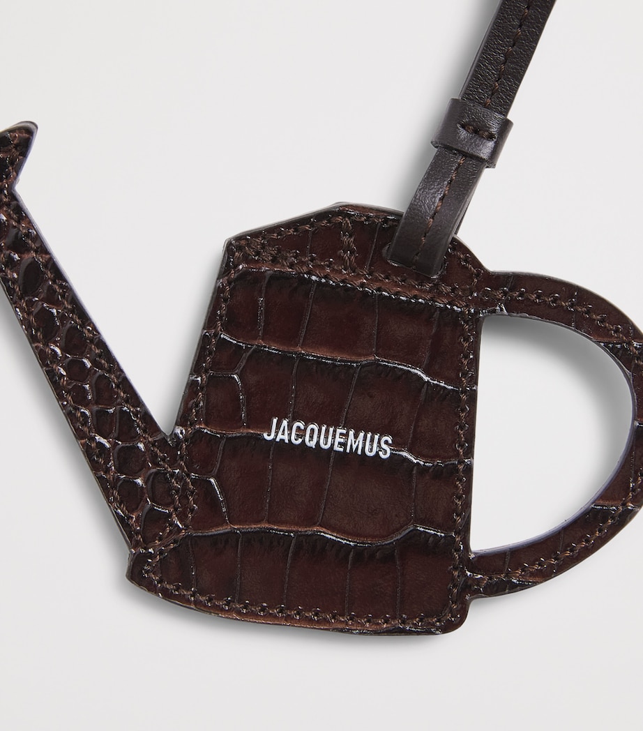 Jacquemus Leather Watering Can Charm Dark Brown Image 2