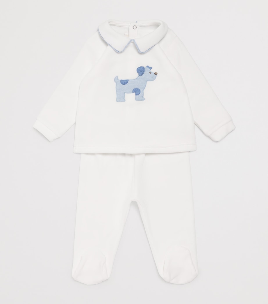 Cotton-Blend Dog Top and Trousers Set (1-24 Months) PANNA Image 3