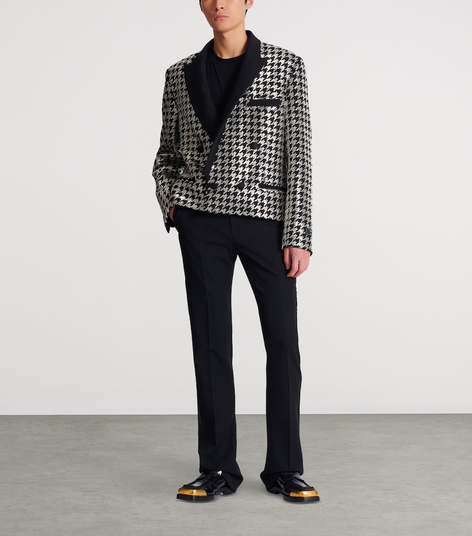 Virgin Wool Embellished Spencer Jacket EAW NOIR/CRISTAL Image 3