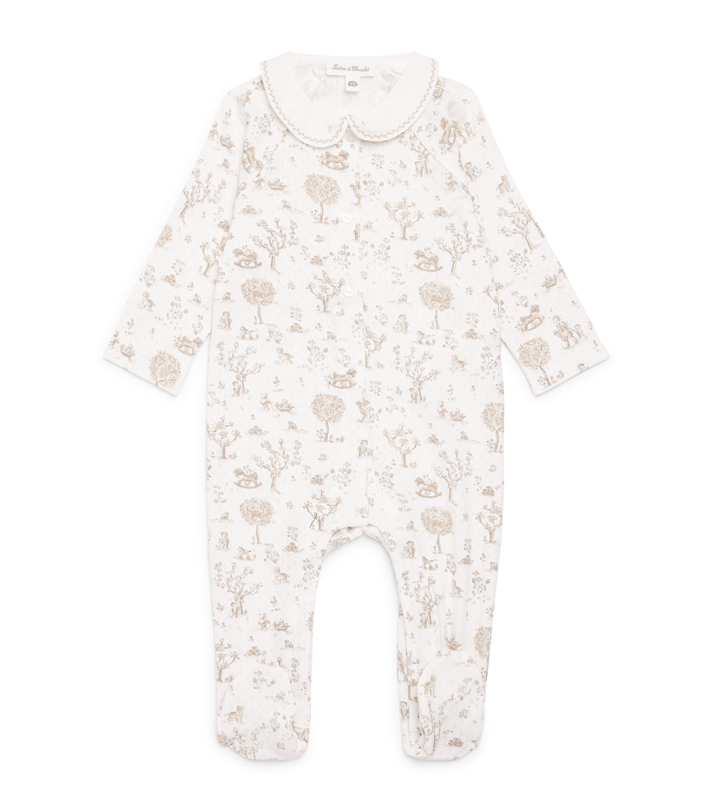 Cotton Printed All-In-One (0-24 Months) 13NACRE Image 1