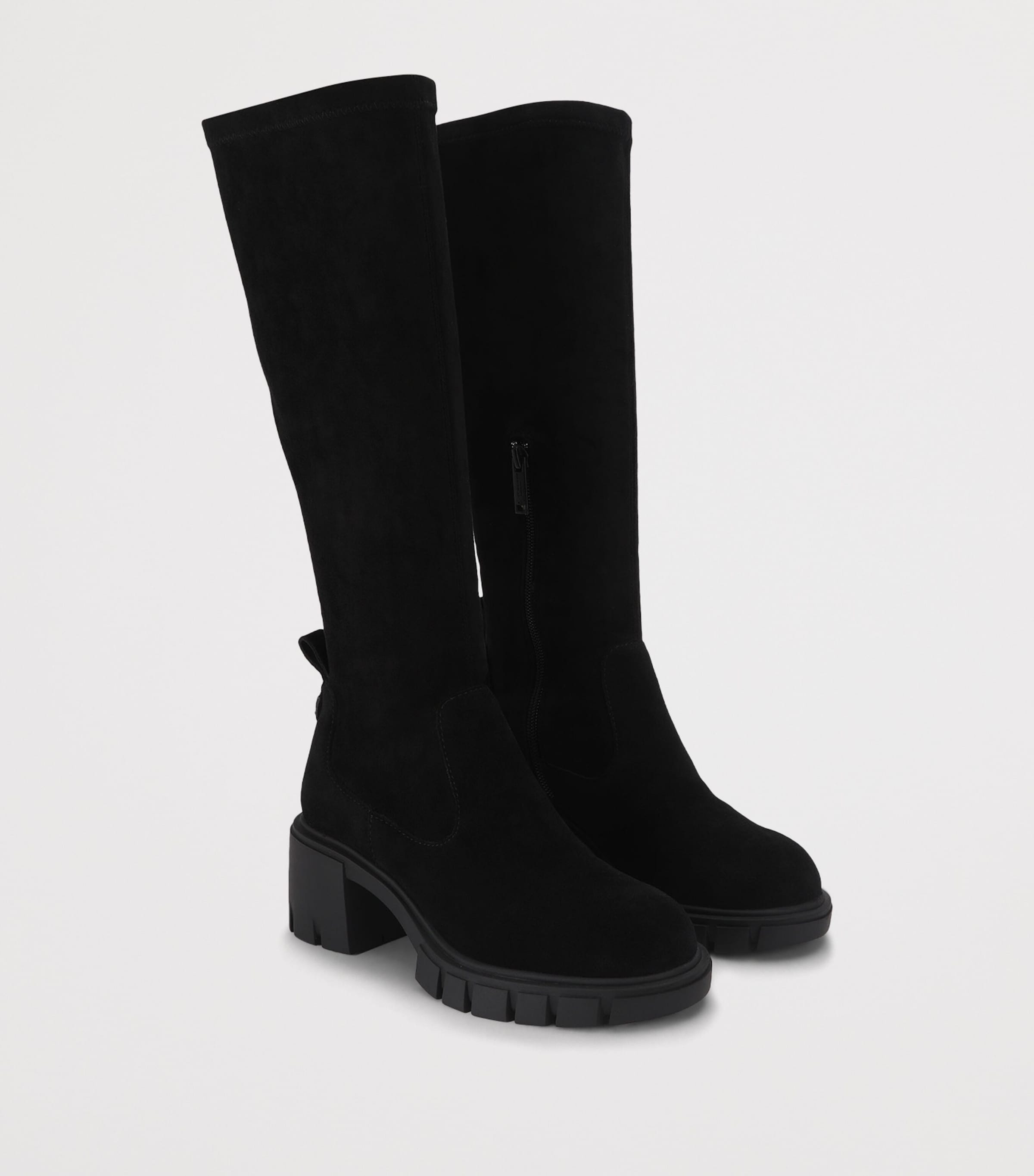Kurt Geiger London Suede Clarence Knee-High Boots Black Image 2