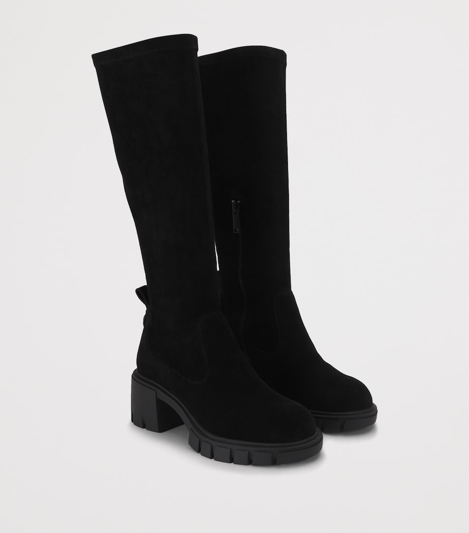 Kurt Geiger London Suede Clarence Knee-High Boots Black Image 2