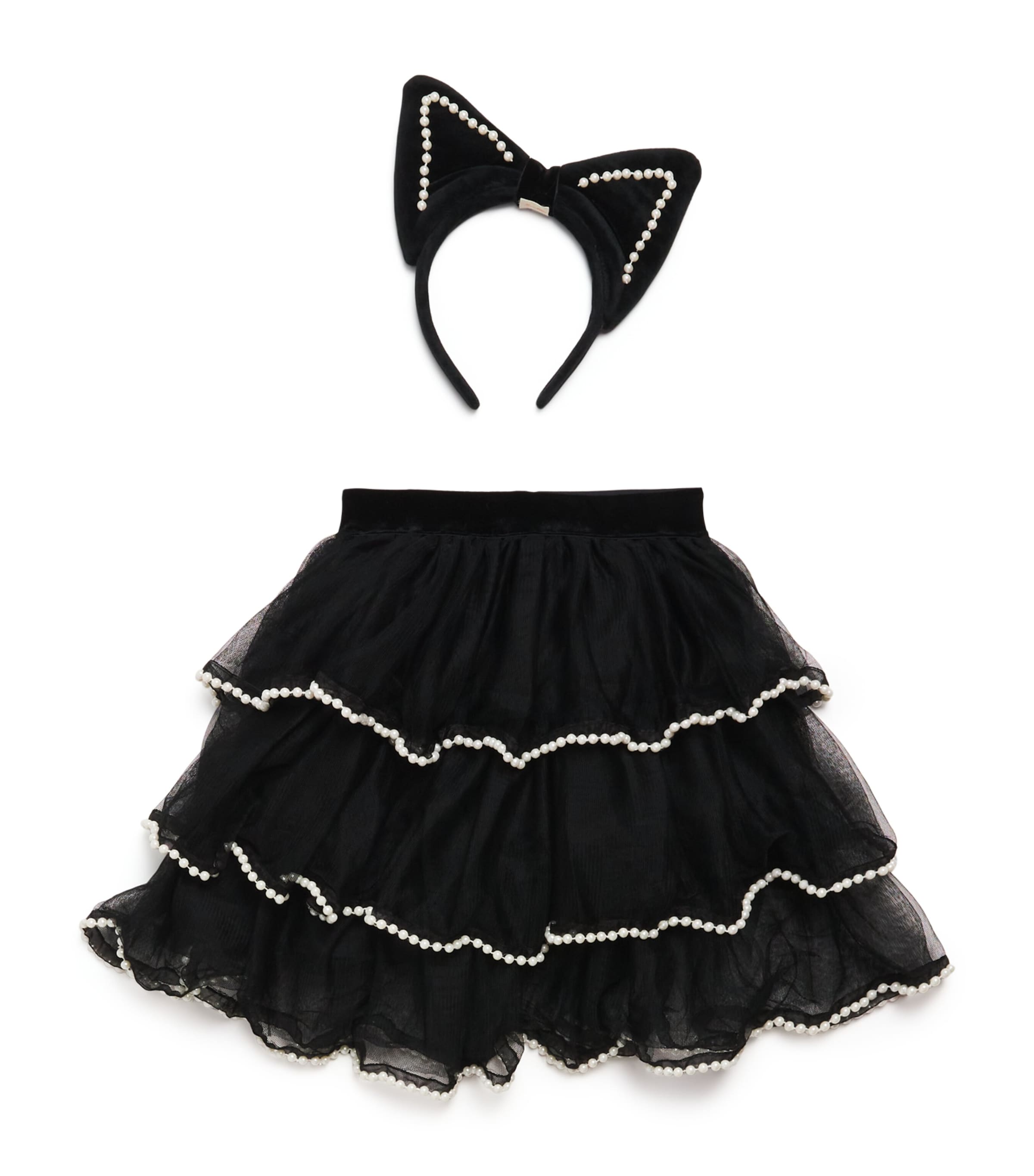 Meri Meri Tulle Cat Costume Set In Black