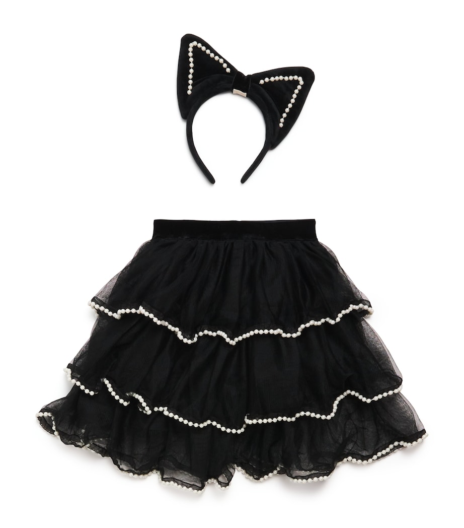 Tulle Cat Costume Set BLACK Image 1