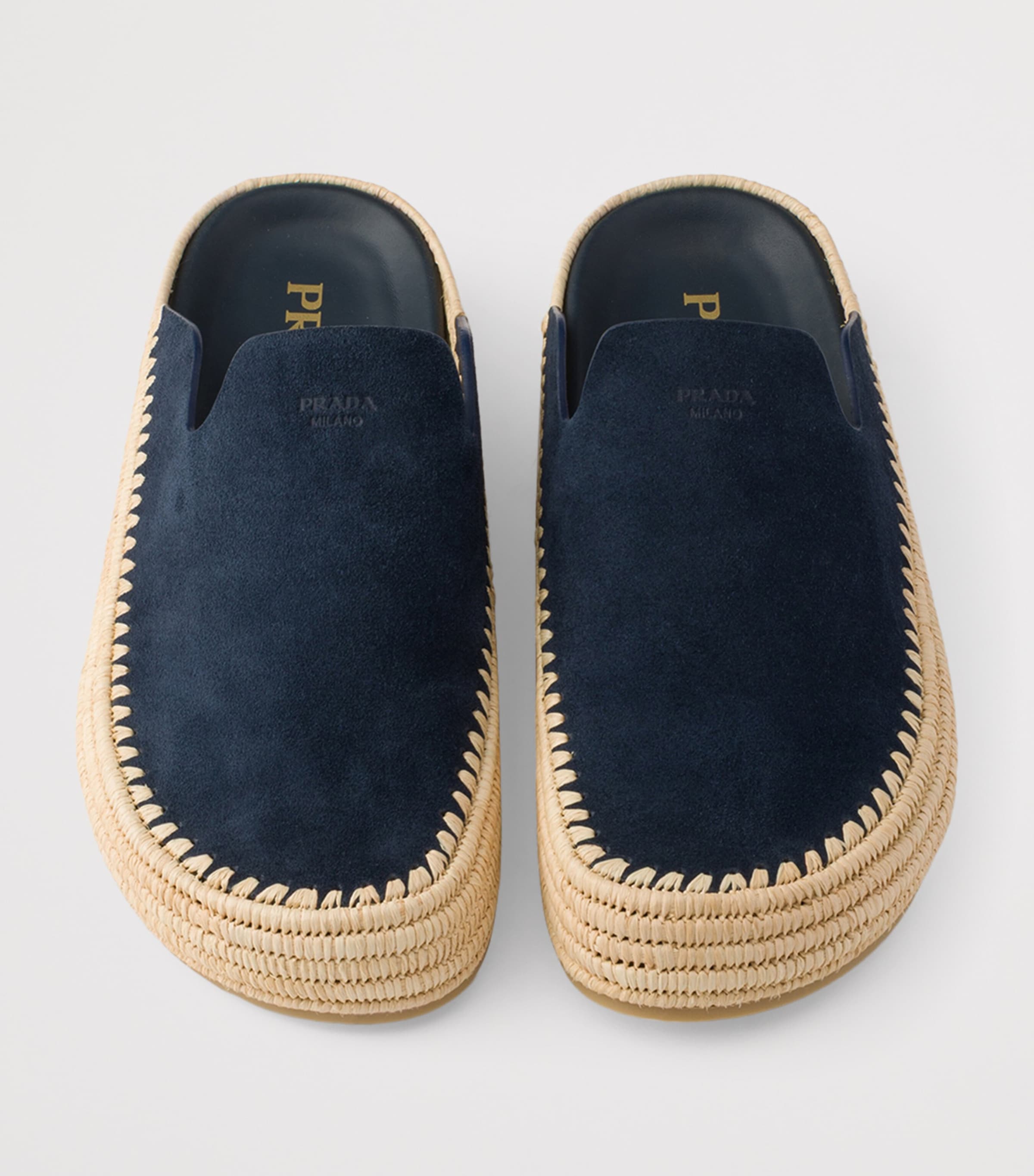 Prada Suede Espadrille Mules Image 3