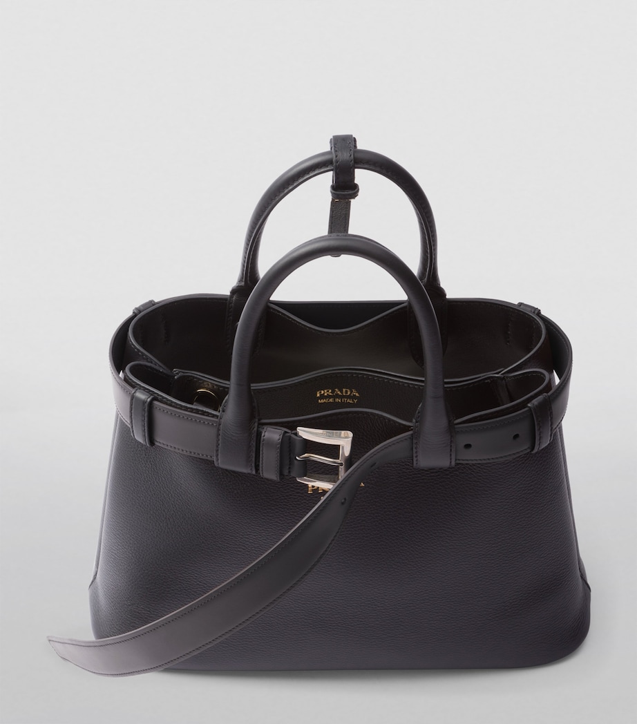 Medium Leather Buckle Tote Bag F0002 Image 4