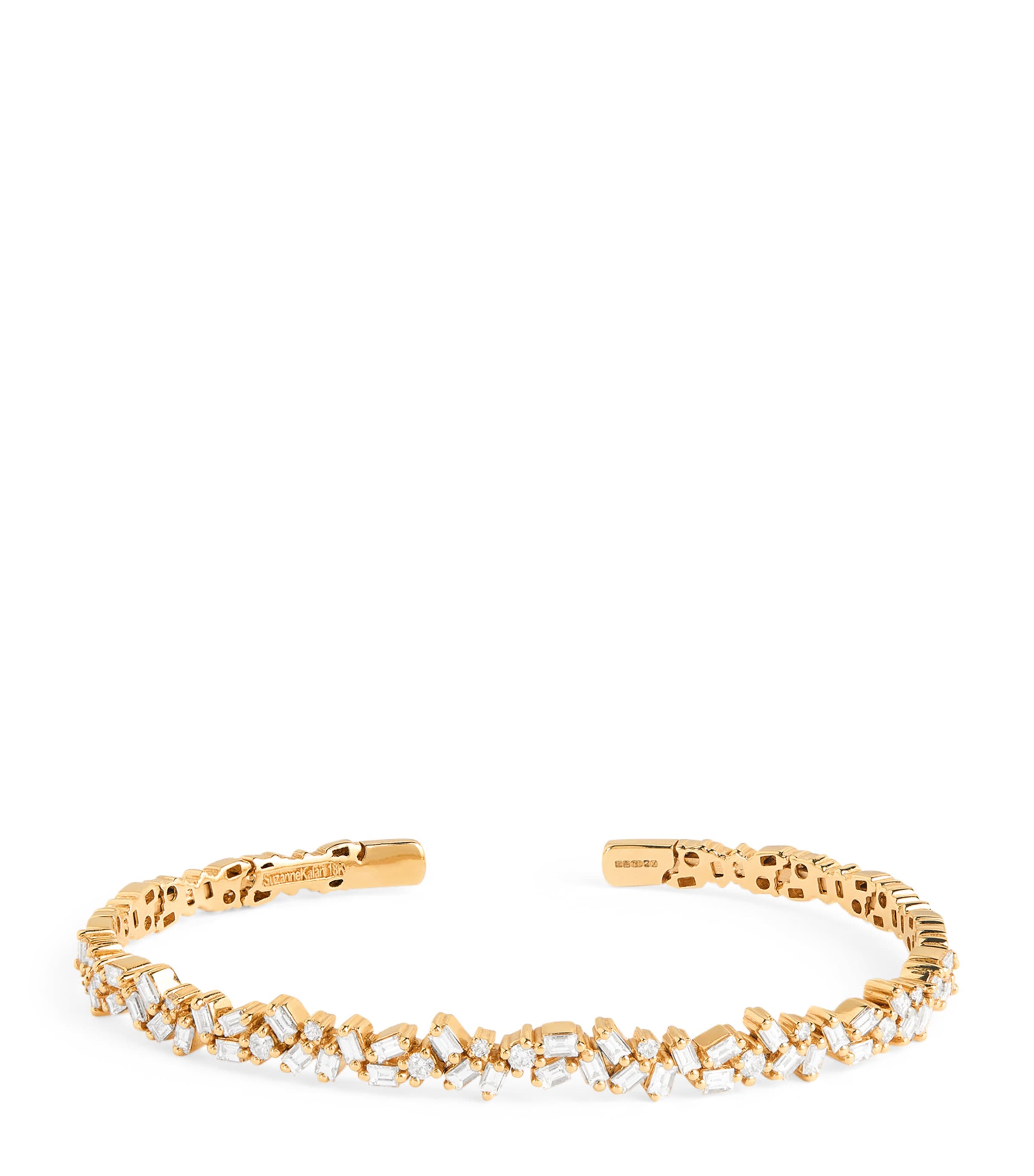 Suzanne Kalan Yellow Gold and Diamond Classic Sparkler Bangle Yg/wd Image 1