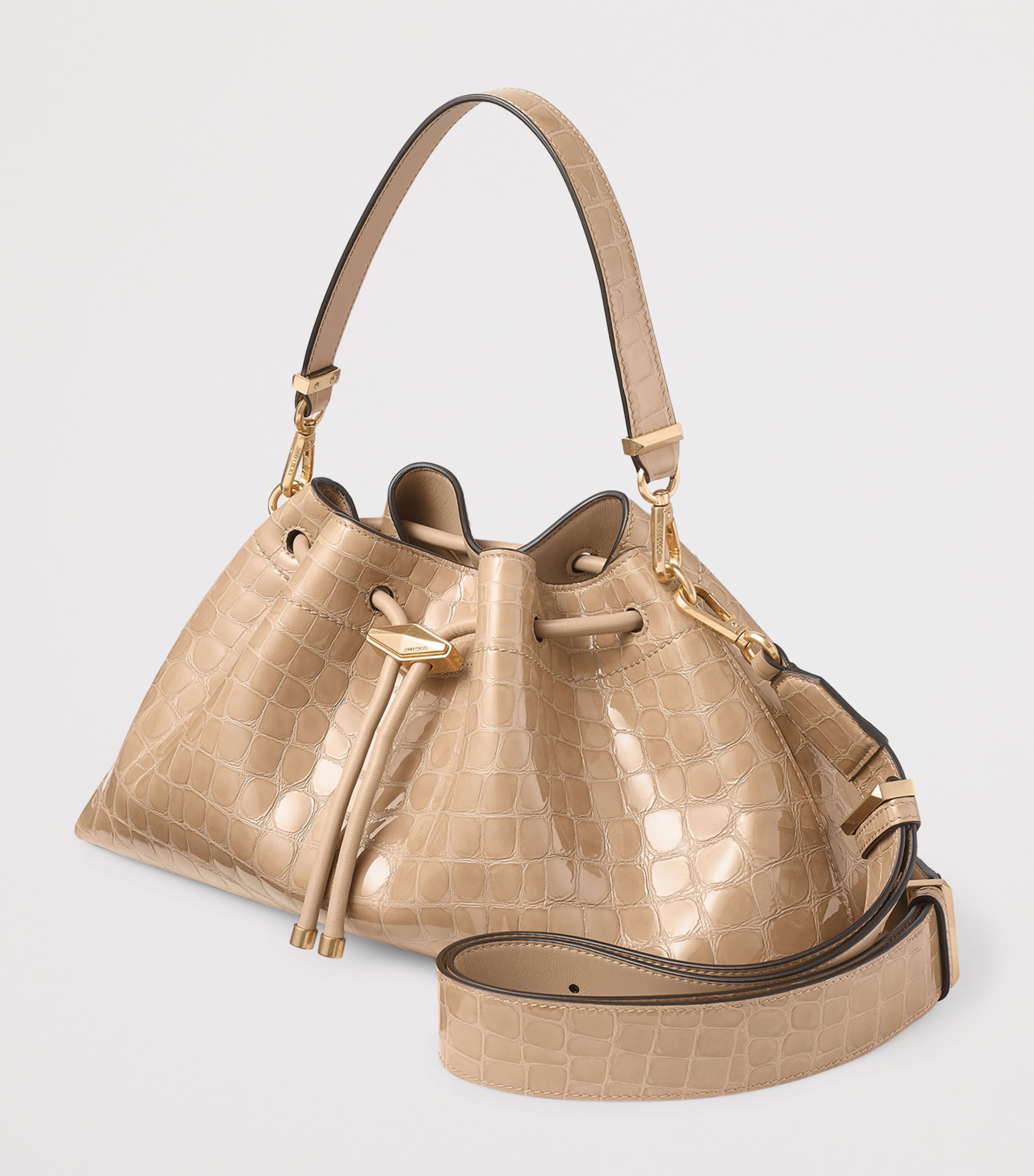 Bon Bon Cinch Leather Top-Handle Bag CHAI/GOLD Image 2
